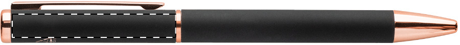 Ballpoint pen below clip - left handed