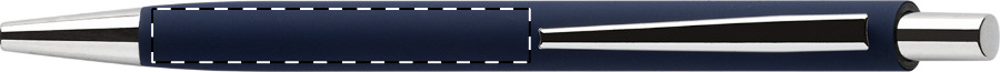 Ballpoint pen barrel - in line with clip