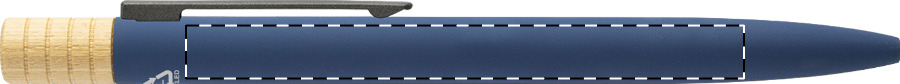Ballpoint pen barrel - left handed