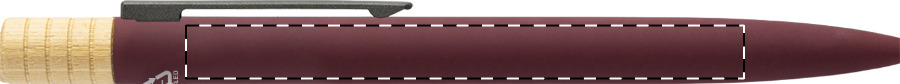 Ballpoint pen barrel - left handed