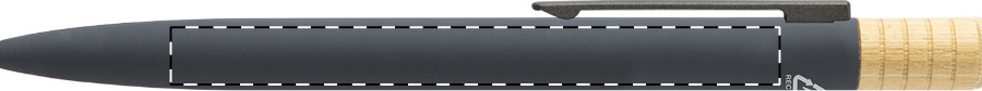 Ballpoint pen barrel - right handed