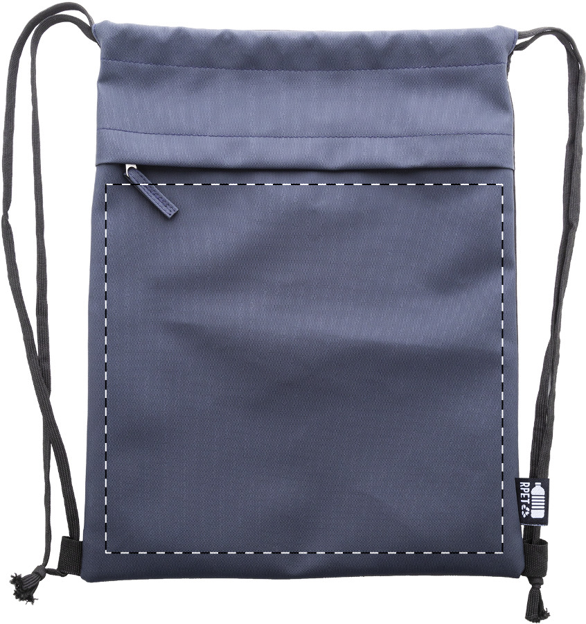 Front side - below zip