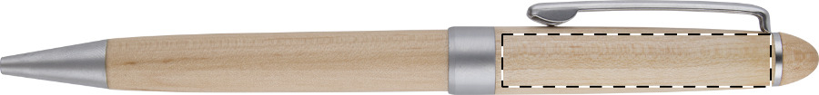 Ballpoint pen below clip - right handed