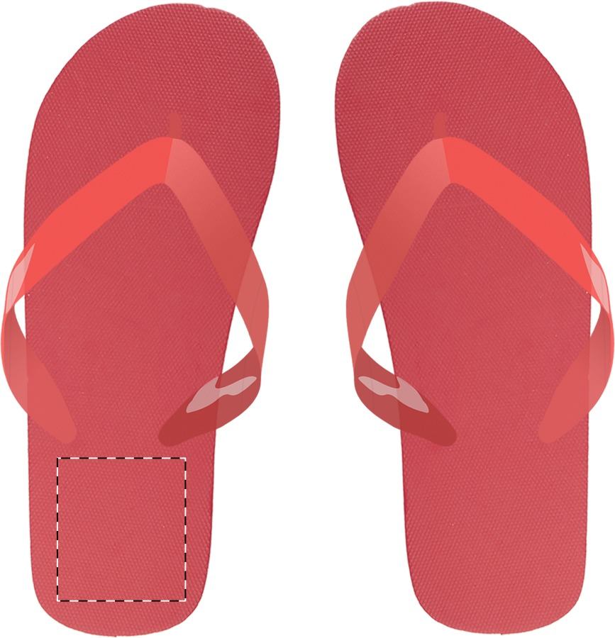 Left sole - below heel