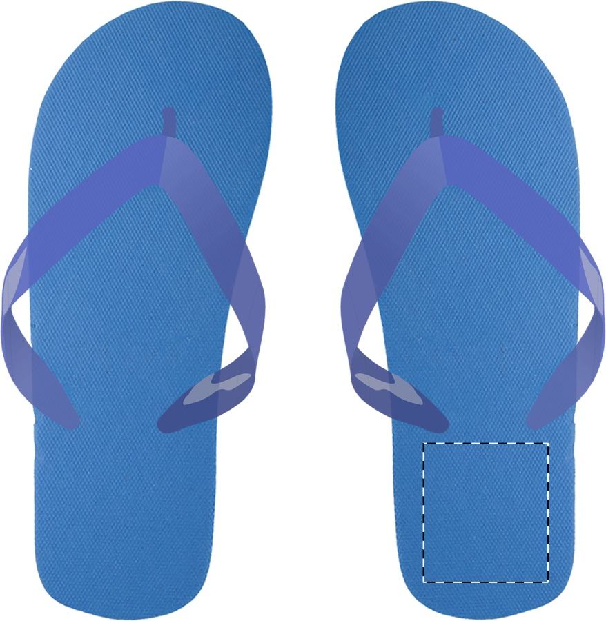 Right sole - below heel