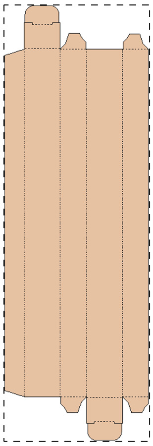 Custom kraft paperboard box