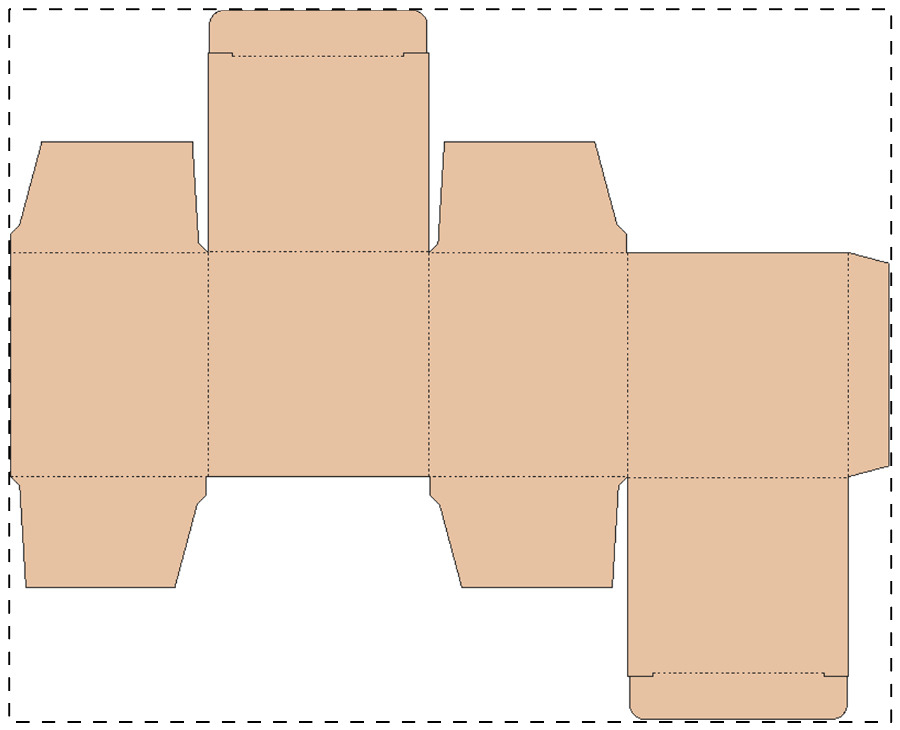 Custom kraft paperboard box