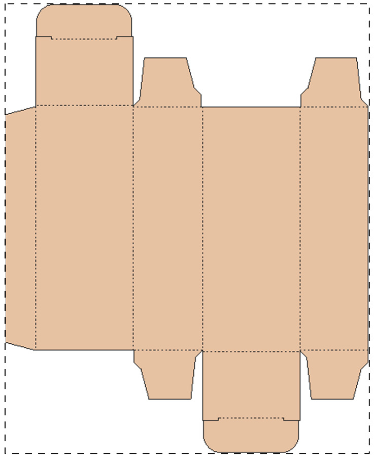 Custom kraft paperboard box