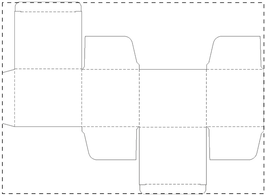 Individuell gestalteter Papierkarton