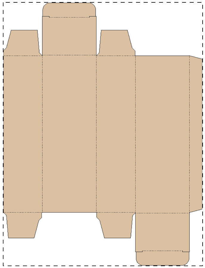 Custom kraft paperboard box
