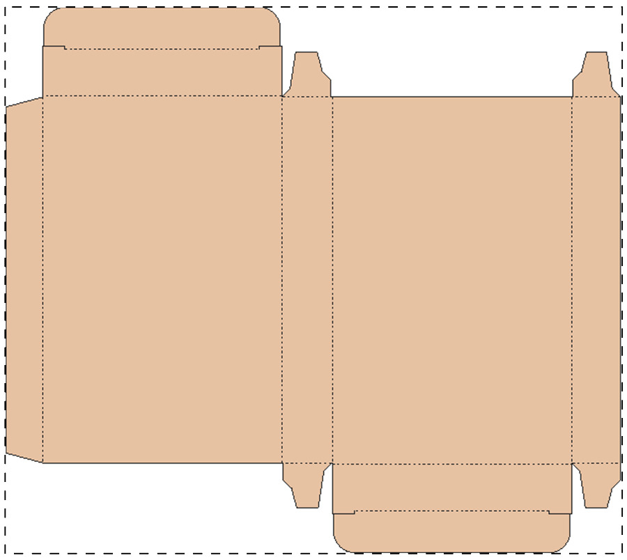 Custom kraft paperboard box