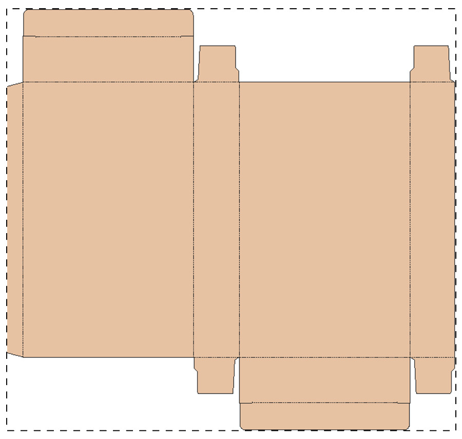 Custom kraft paperboard box