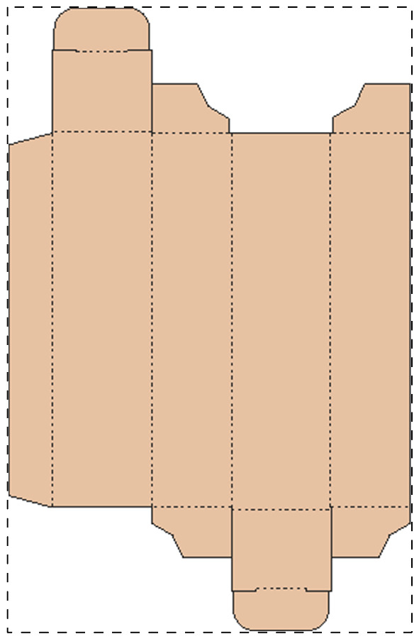 Custom kraft paperboard box