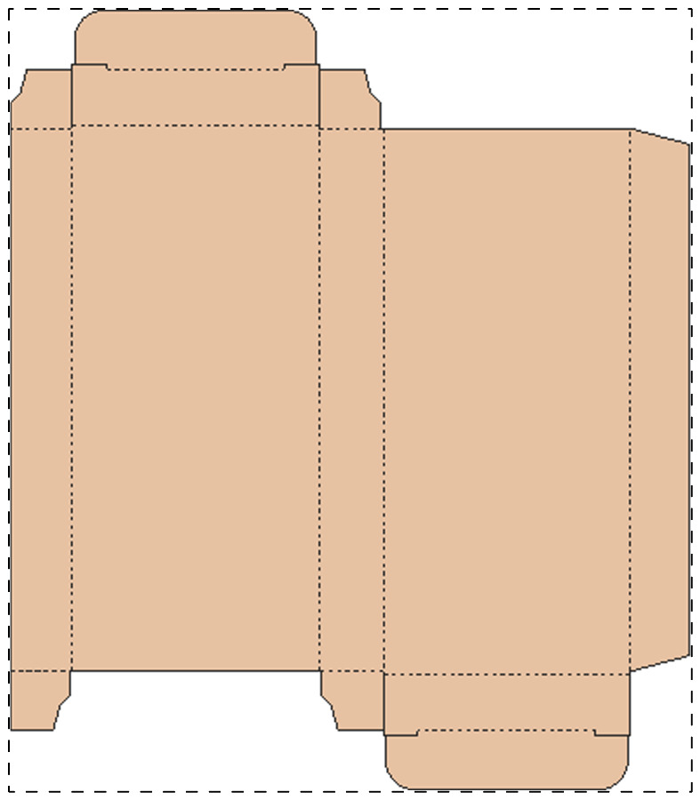Custom kraft paperboard box