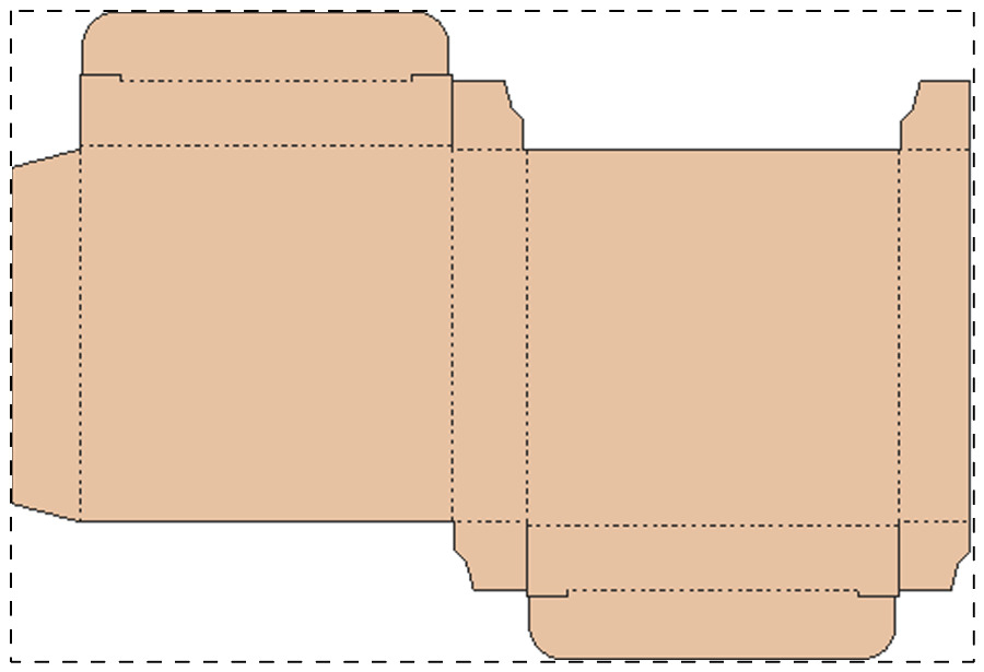 Custom kraft paperboard box