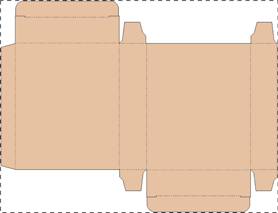 Custom kraft paperboard box