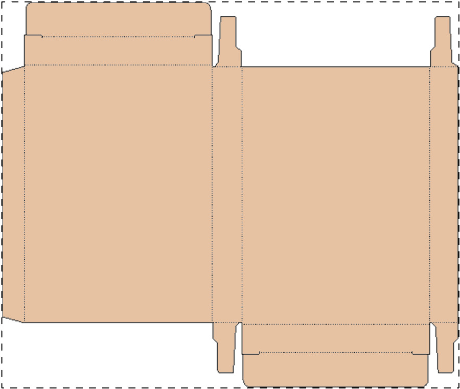 Custom kraft paperboard box