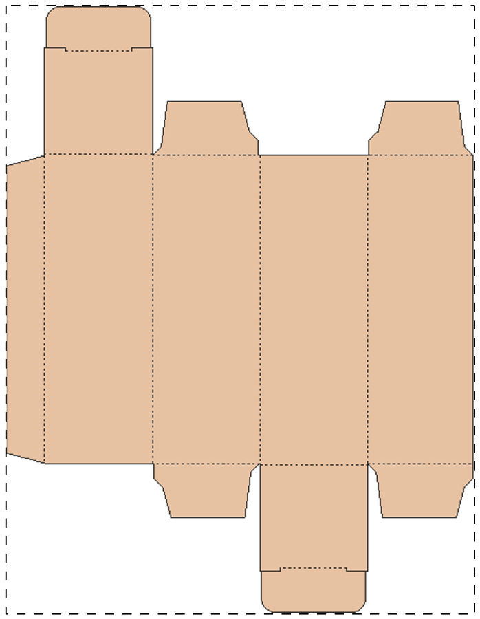 Custom kraft paperboard box