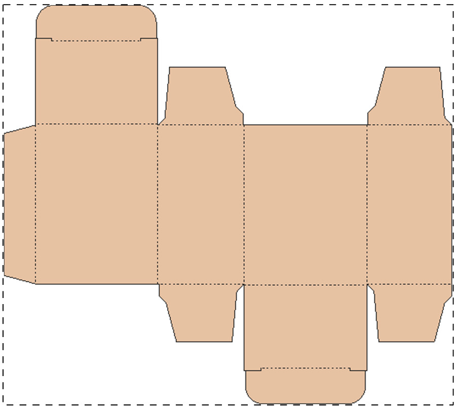 Custom kraft paperboard box