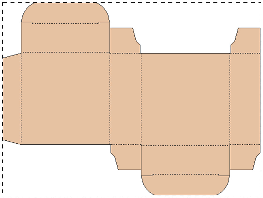 Custom kraft paperboard box