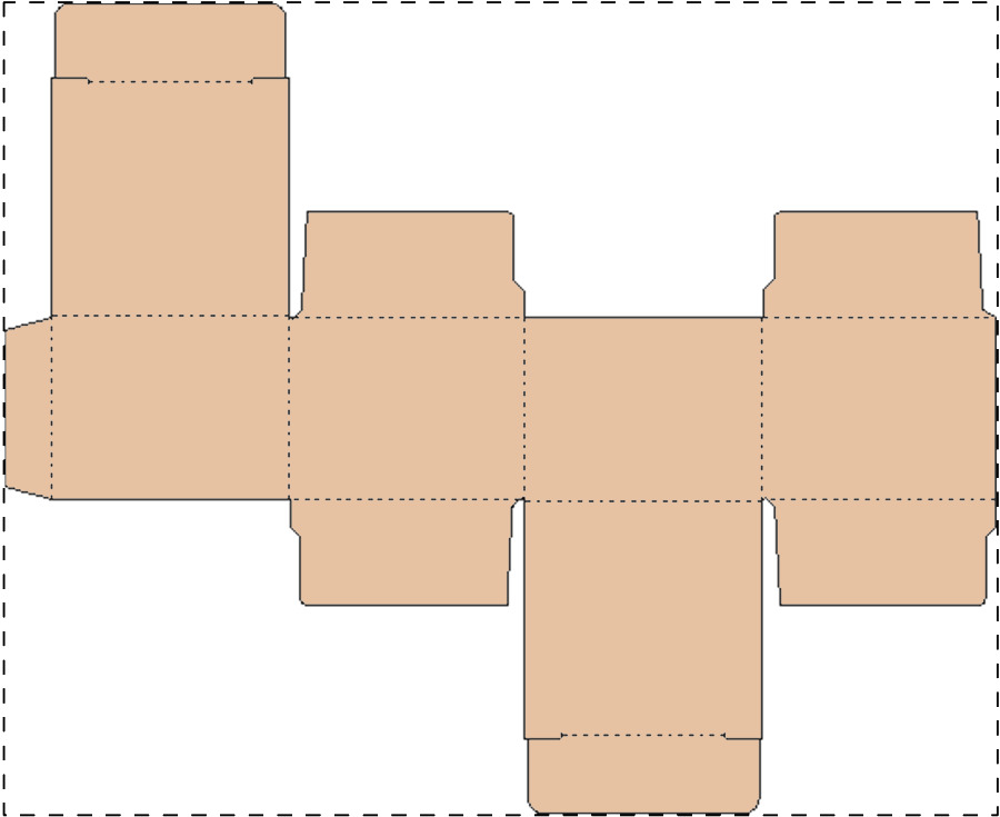 Custom kraft paperboard box