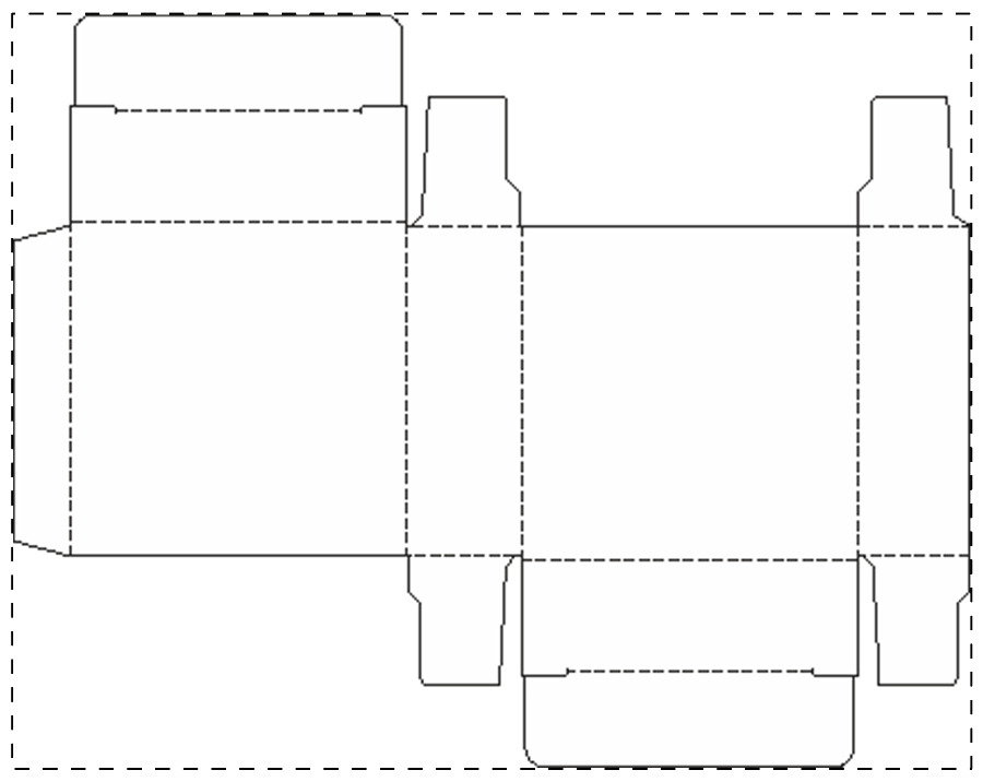Individuell gestalteter Papierkarton