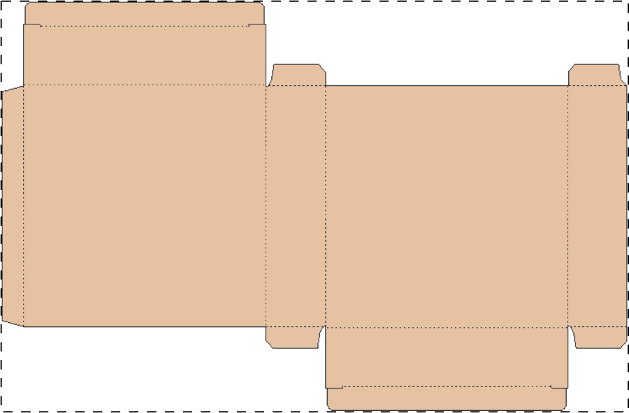 Custom kraft paperboard box