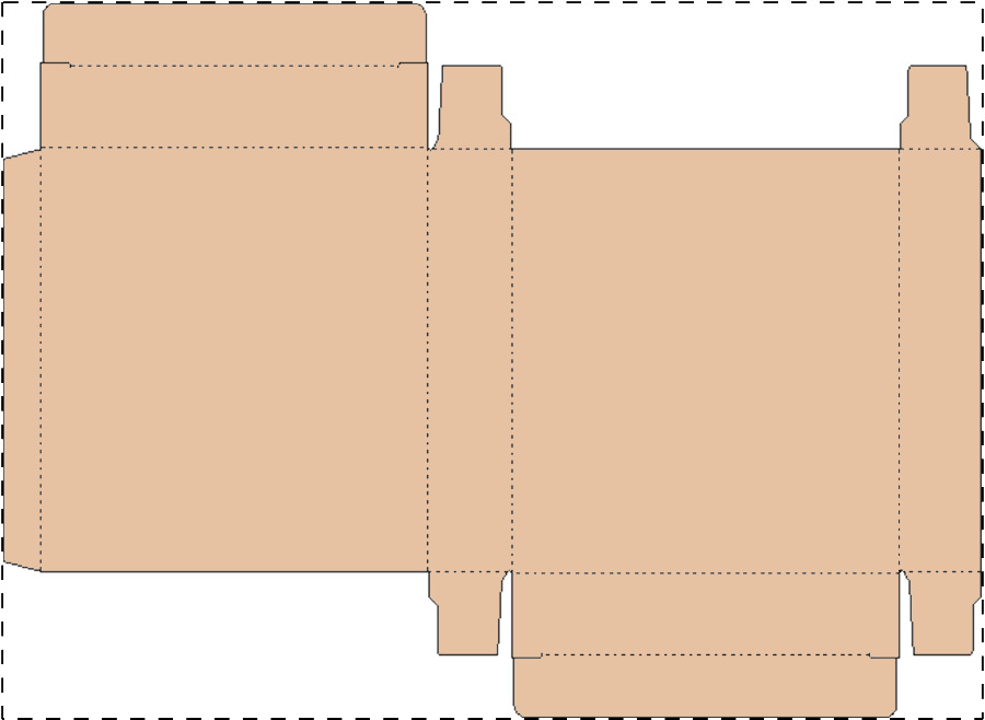 Custom kraft paperboard box