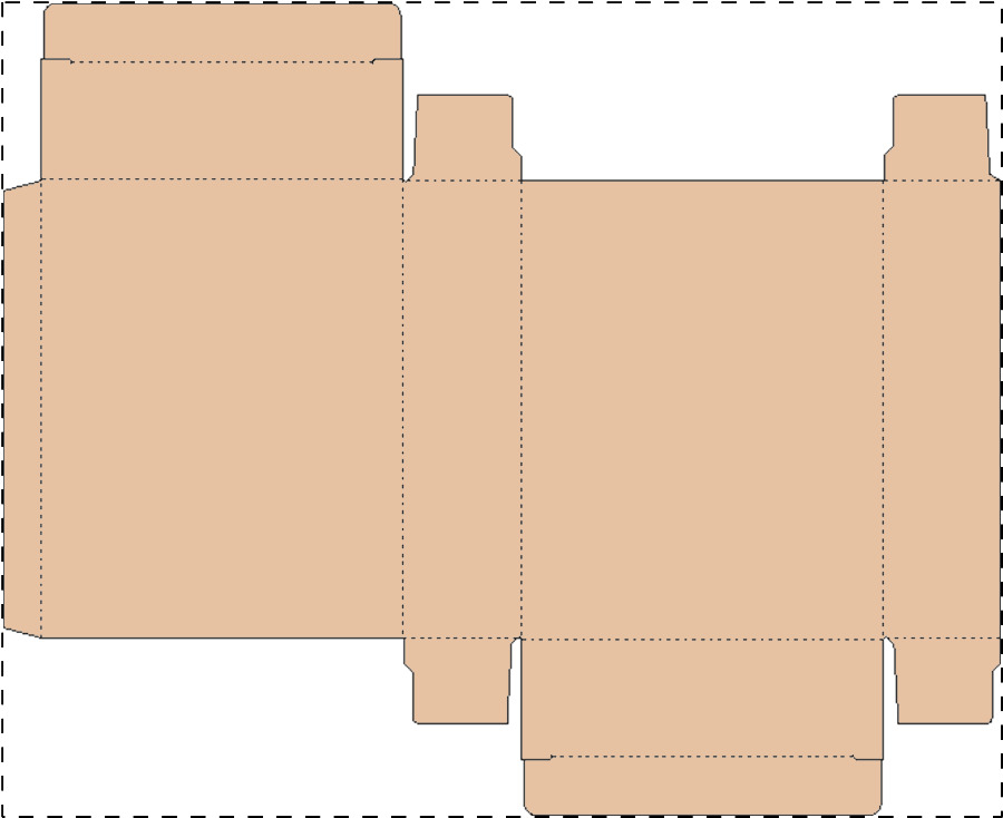 Custom kraft paperboard box