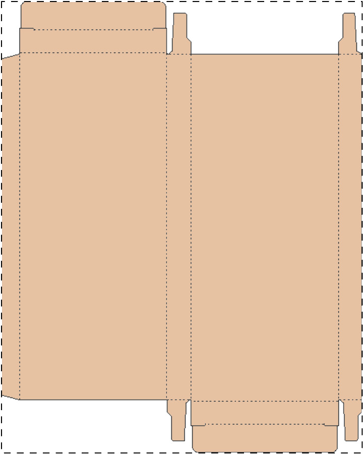 Custom kraft paperboard box