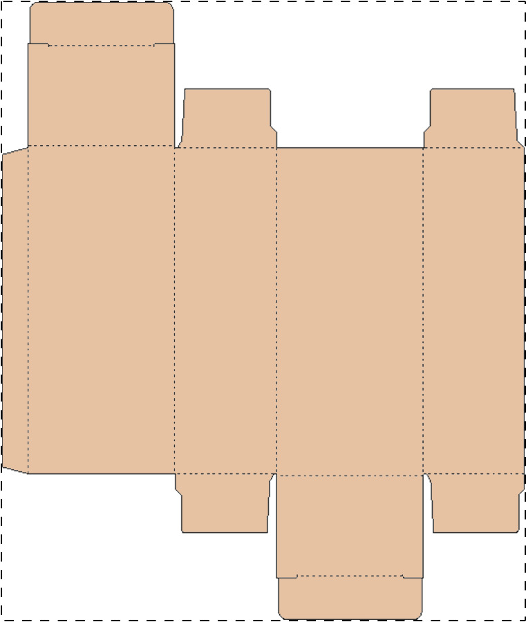 Custom kraft paperboard box