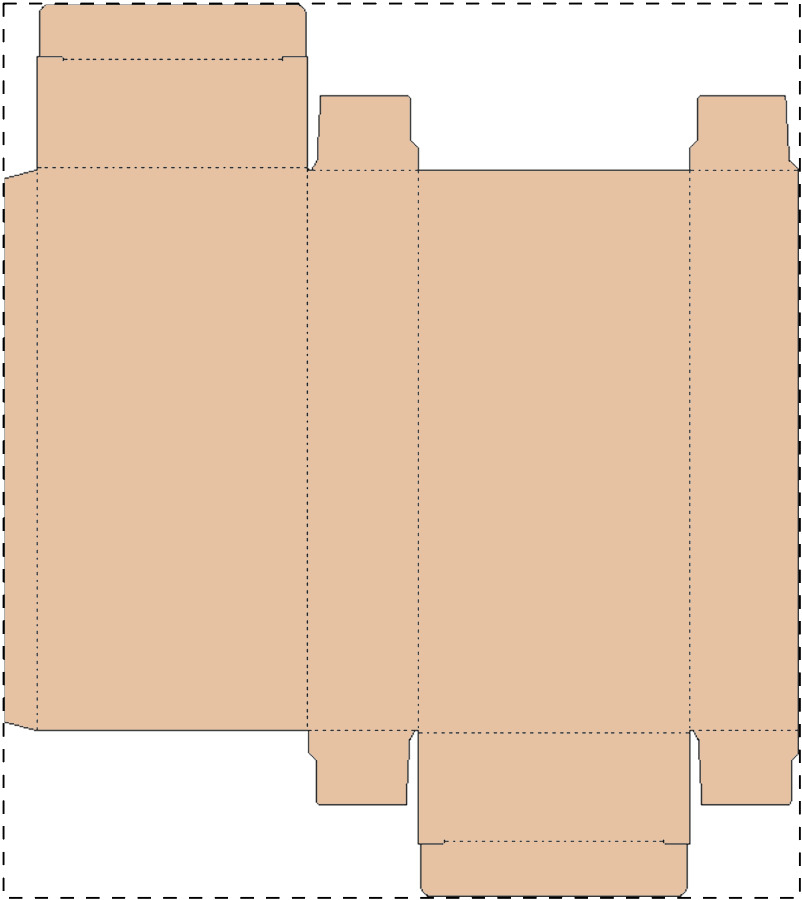 Custom kraft paperboard box