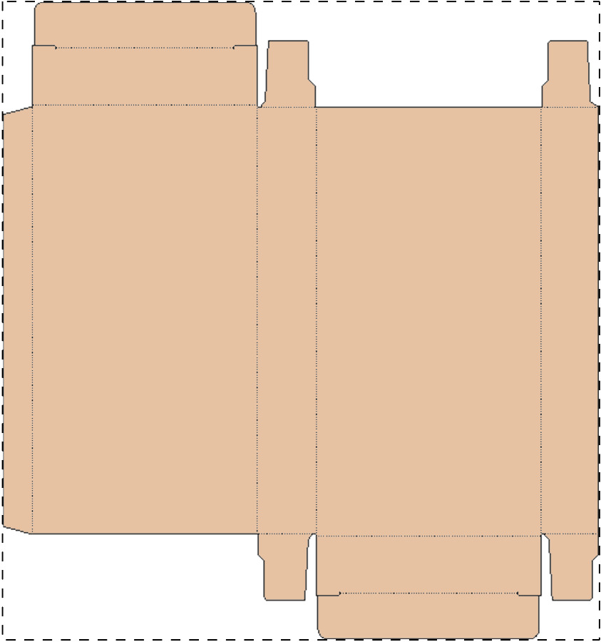 Custom kraft paperboard box