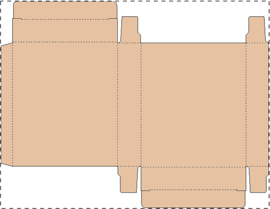 Custom kraft paperboard box