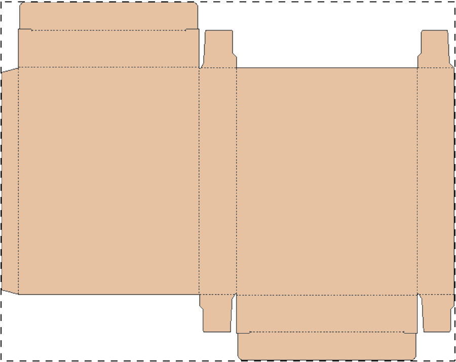 Custom kraft paperboard box