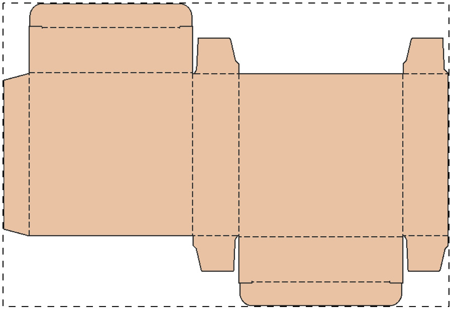 Custom kraft paperboard box