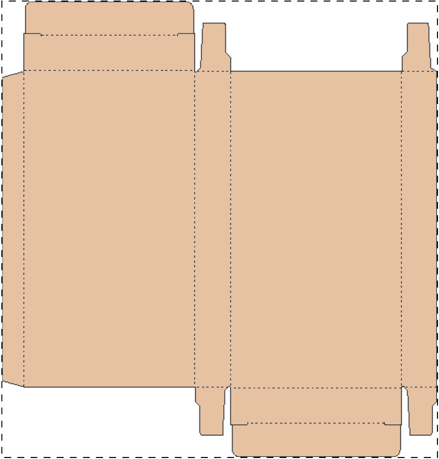 Custom kraft paperboard box