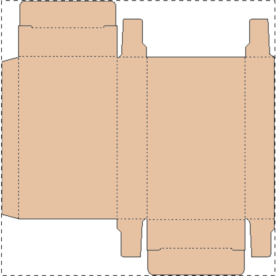 Custom kraft paperboard box