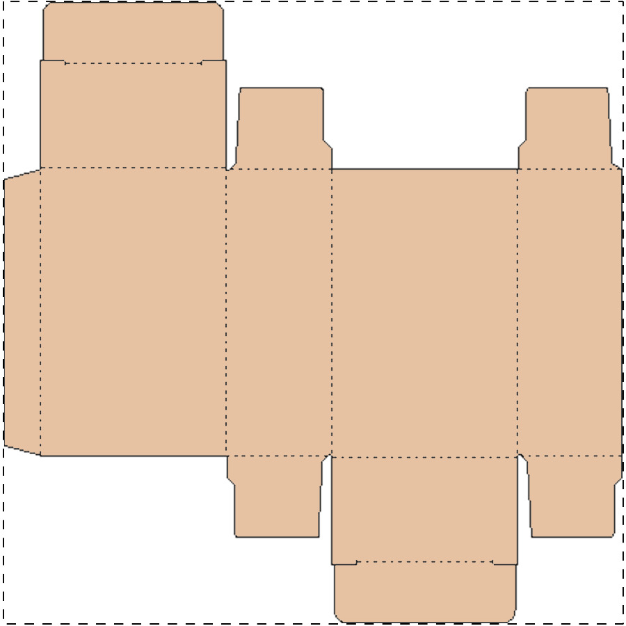 Custom kraft paperboard box