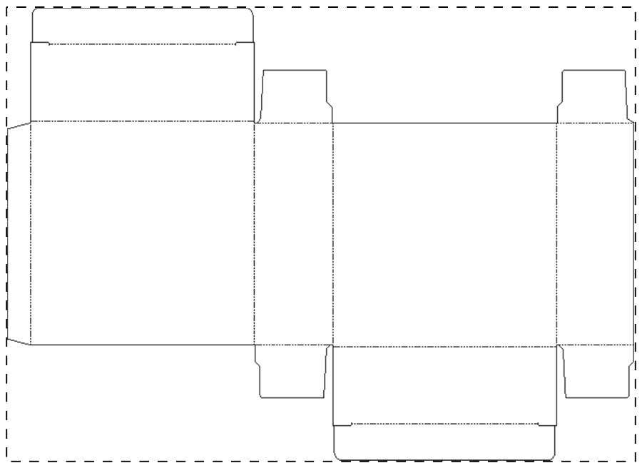 Individuell gestalteter Papierkarton
