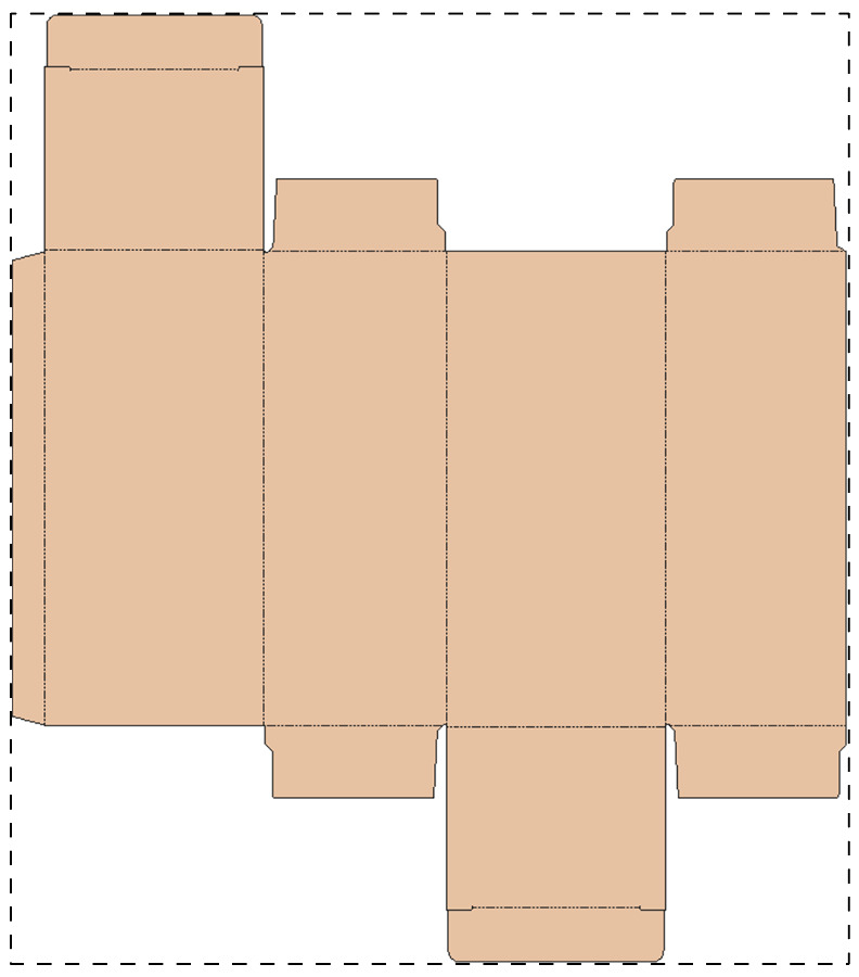 Custom kraft paperboard box