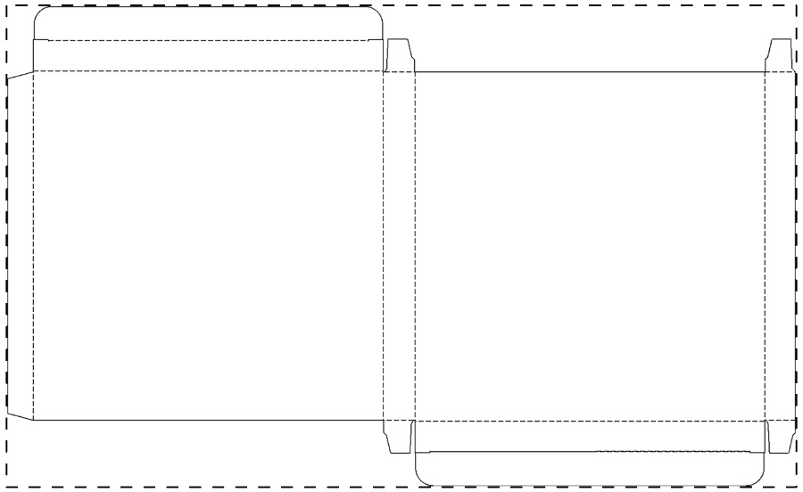 Individuell gestalteter Papierkarton