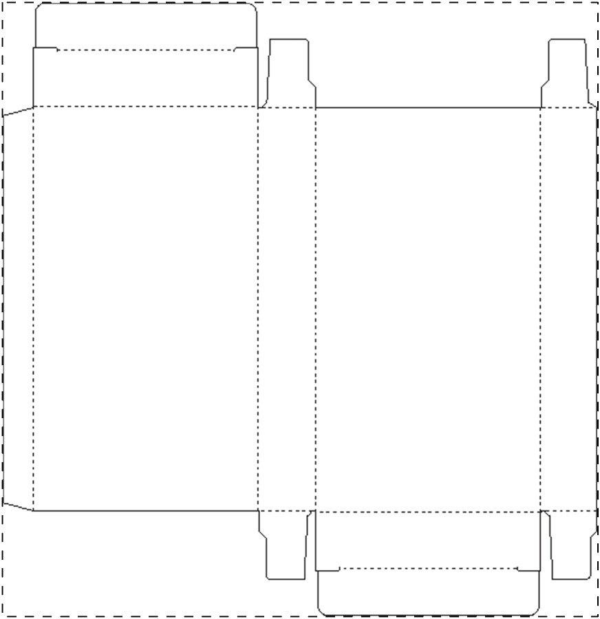 Individuell gestalteter Papierkarton