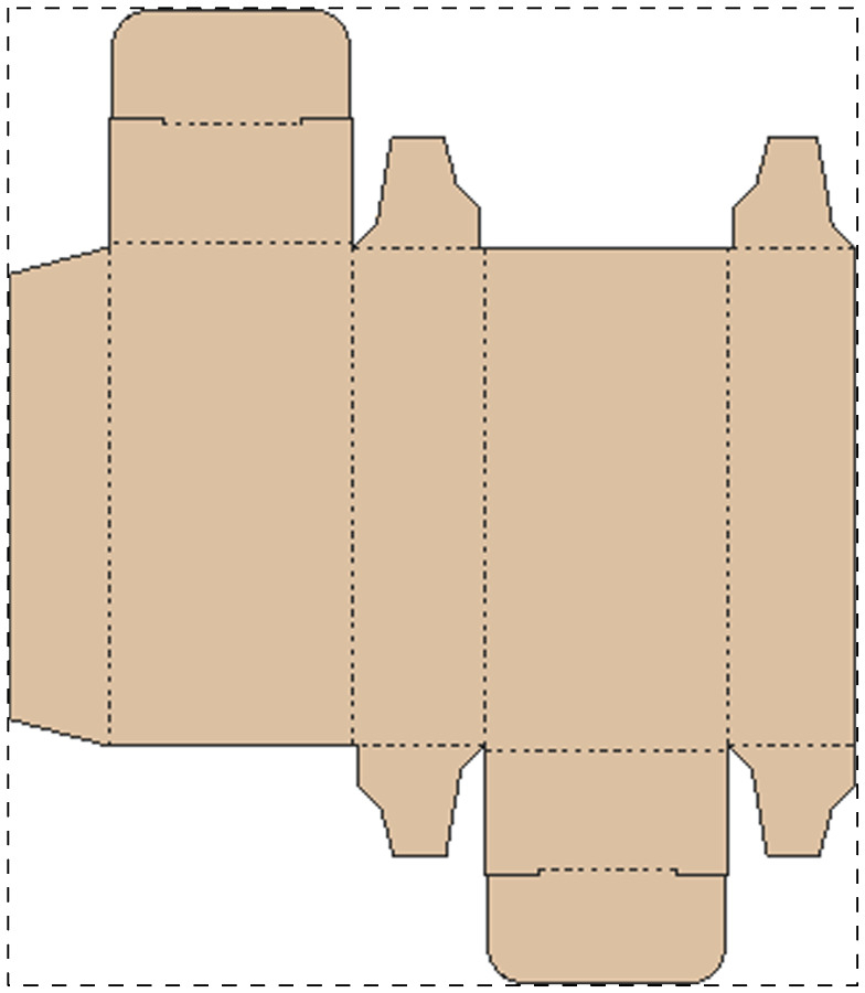 Custom kraft paperboard box