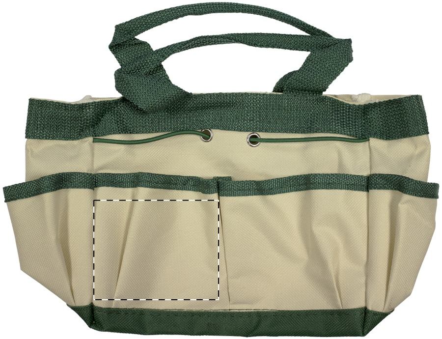 Front of bag - left pocket