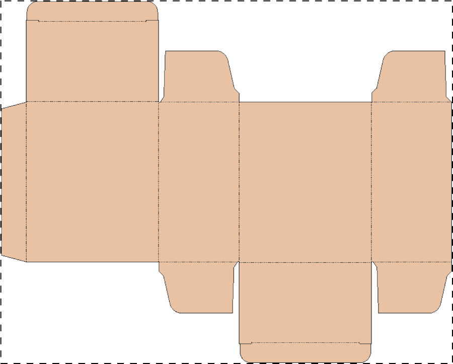 Custom kraft paperboard box