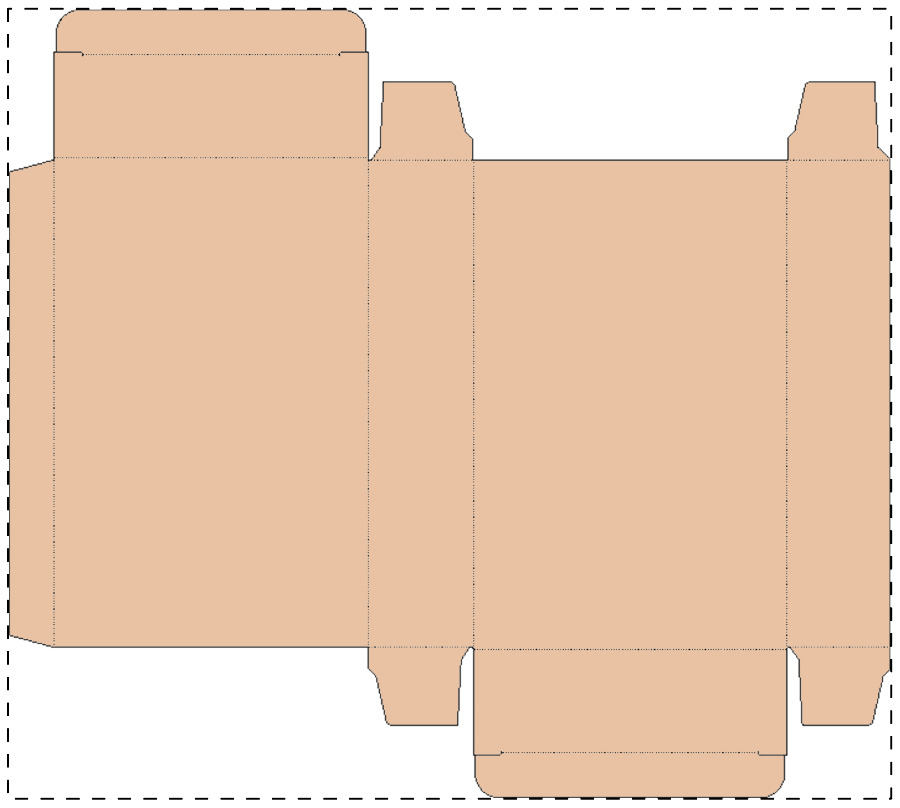 Custom kraft paperboard box