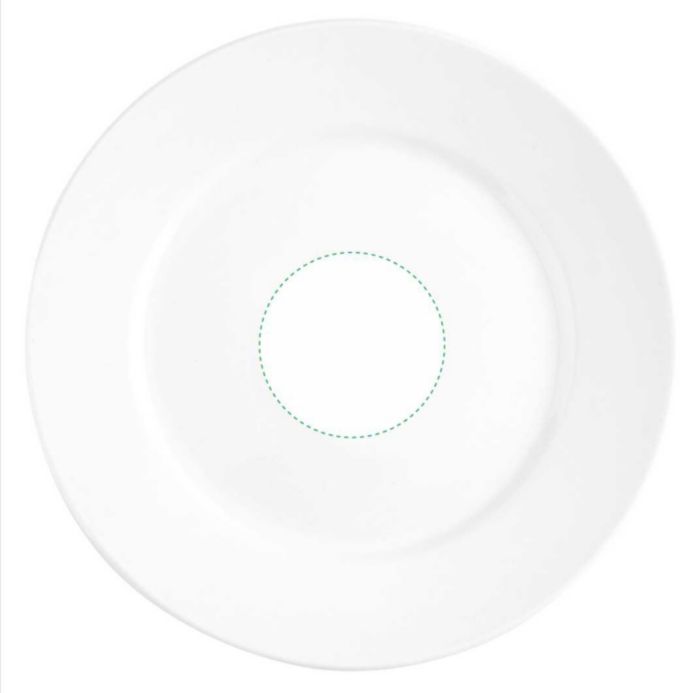 On the saucer